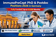 ImmunoPreCept PhD & Postdoc Positions 2026 in Germany (Fully Funded + €4,800 Salary)